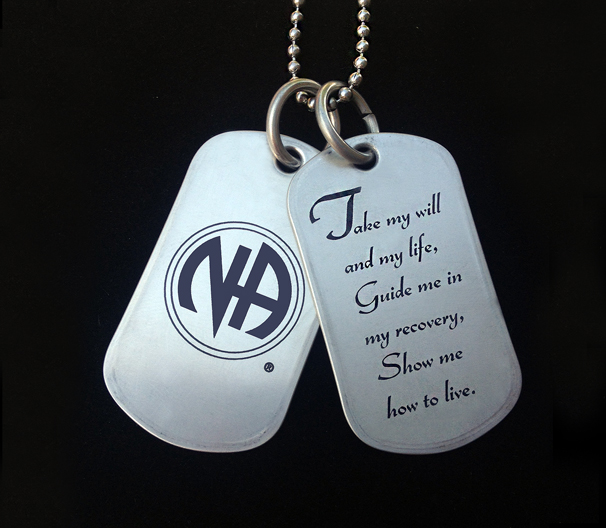 Na Symbol Na 3rd Step Prayer Double Dogtags