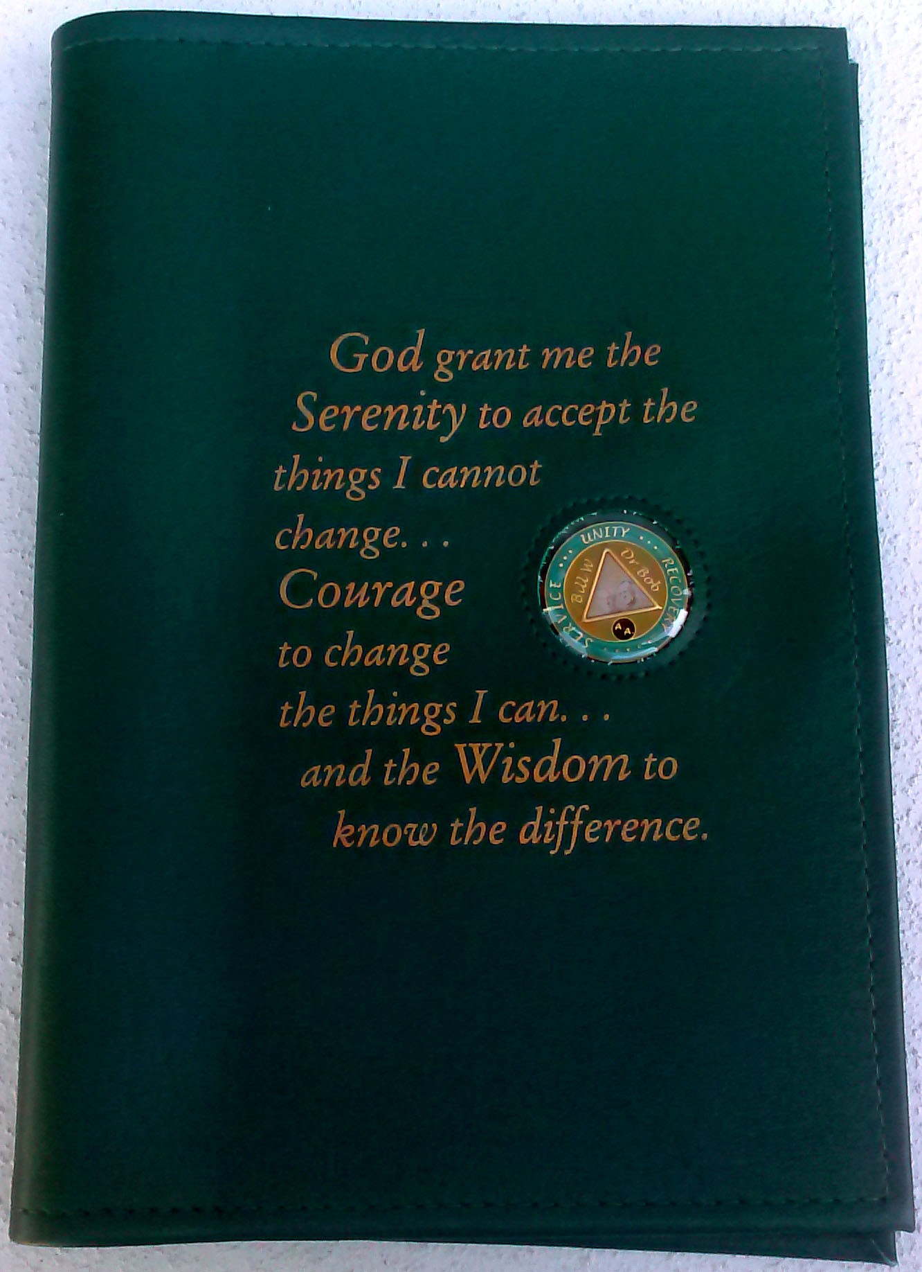 large print big book book cover green cd stickers