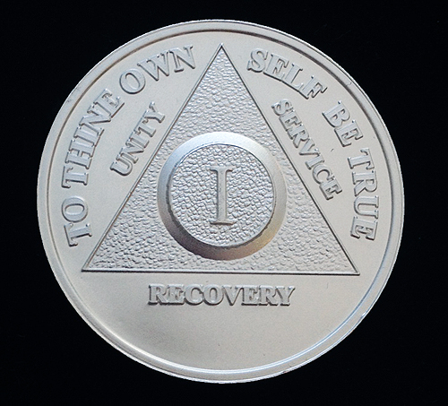 22 year AA Coin Anniversary Sobriety Chip Alcoholics Anonymous Sober Medallion 