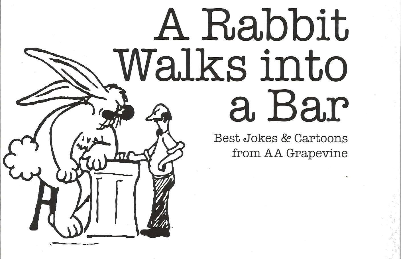 A Rabbit Walks Into a Bar AA Humor  My 12 Step  Store