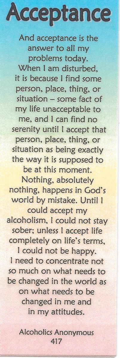 Serenity Prayer 8x10 Serenity Prayer Print Aa Quote Etsy Serenity 