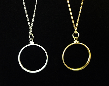 Bezel Necklace, AA Medallion Holder