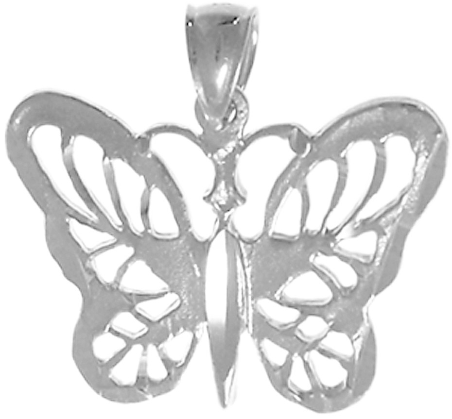 Sterling Silver Beautiful Butterfly Pendant