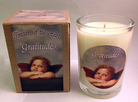 Angels Glass Soy Candle with God Box | My 12 Step Store
