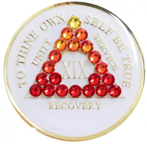 front of medallion