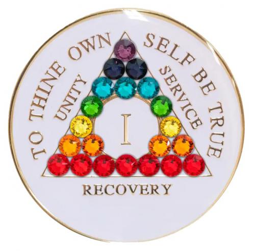 front of medallion