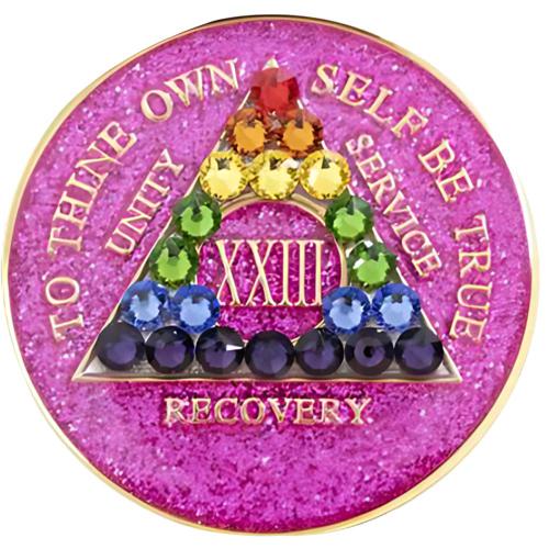 front of medallion