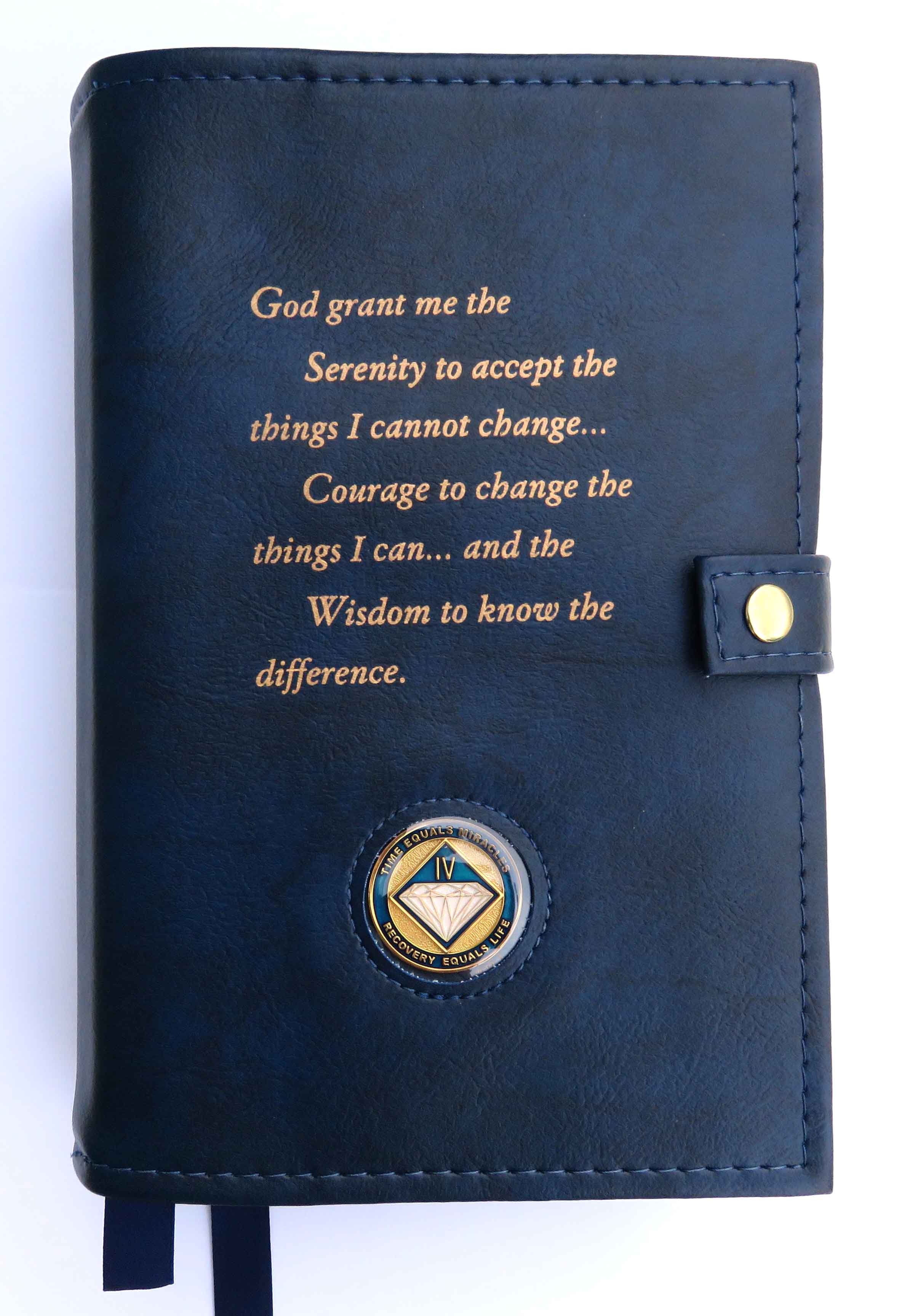Na Double Cover Serenity Prayer Blue