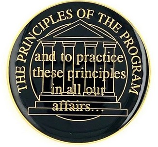 front of medallion