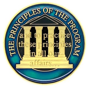front of medallion