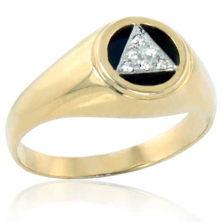 Gold Unity Ring with 6 Diamonds