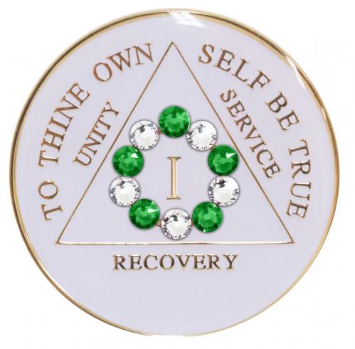 front of medallion