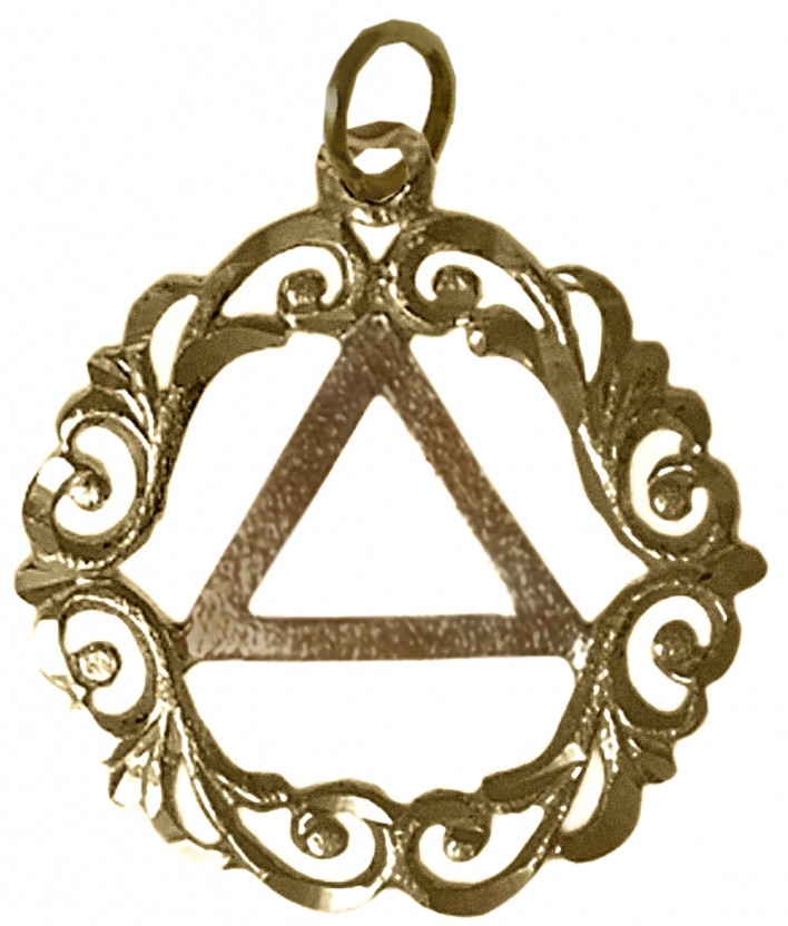 Brass Scroll Style Unity Pendant