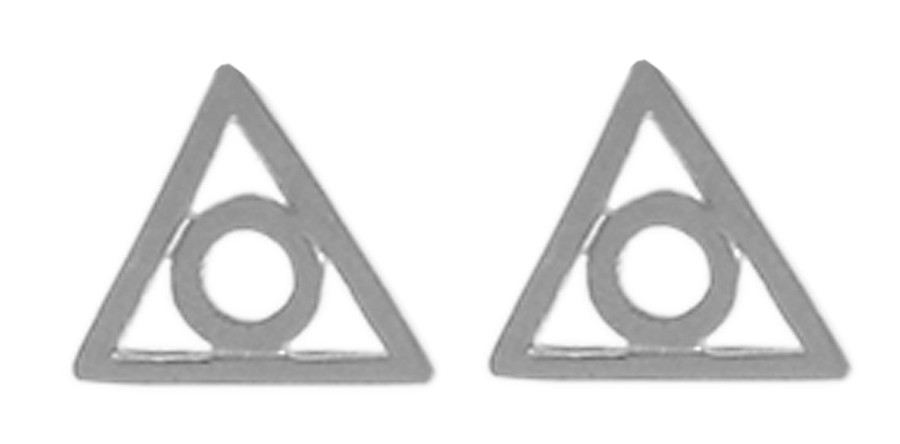 Sterling Silver Al-Anon Symbol Stud Earrings