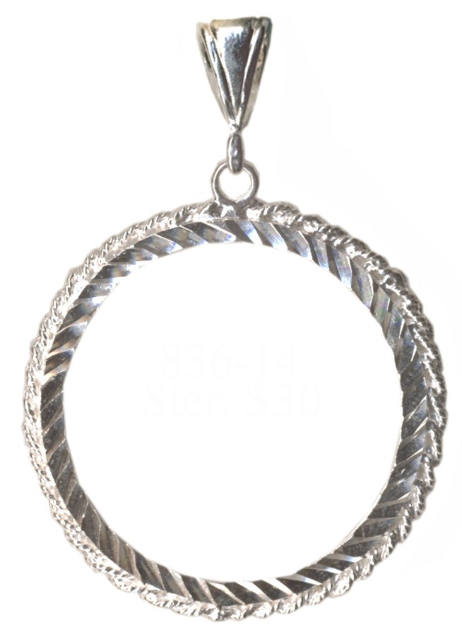 Bezel Necklace, AA Medallion Holder