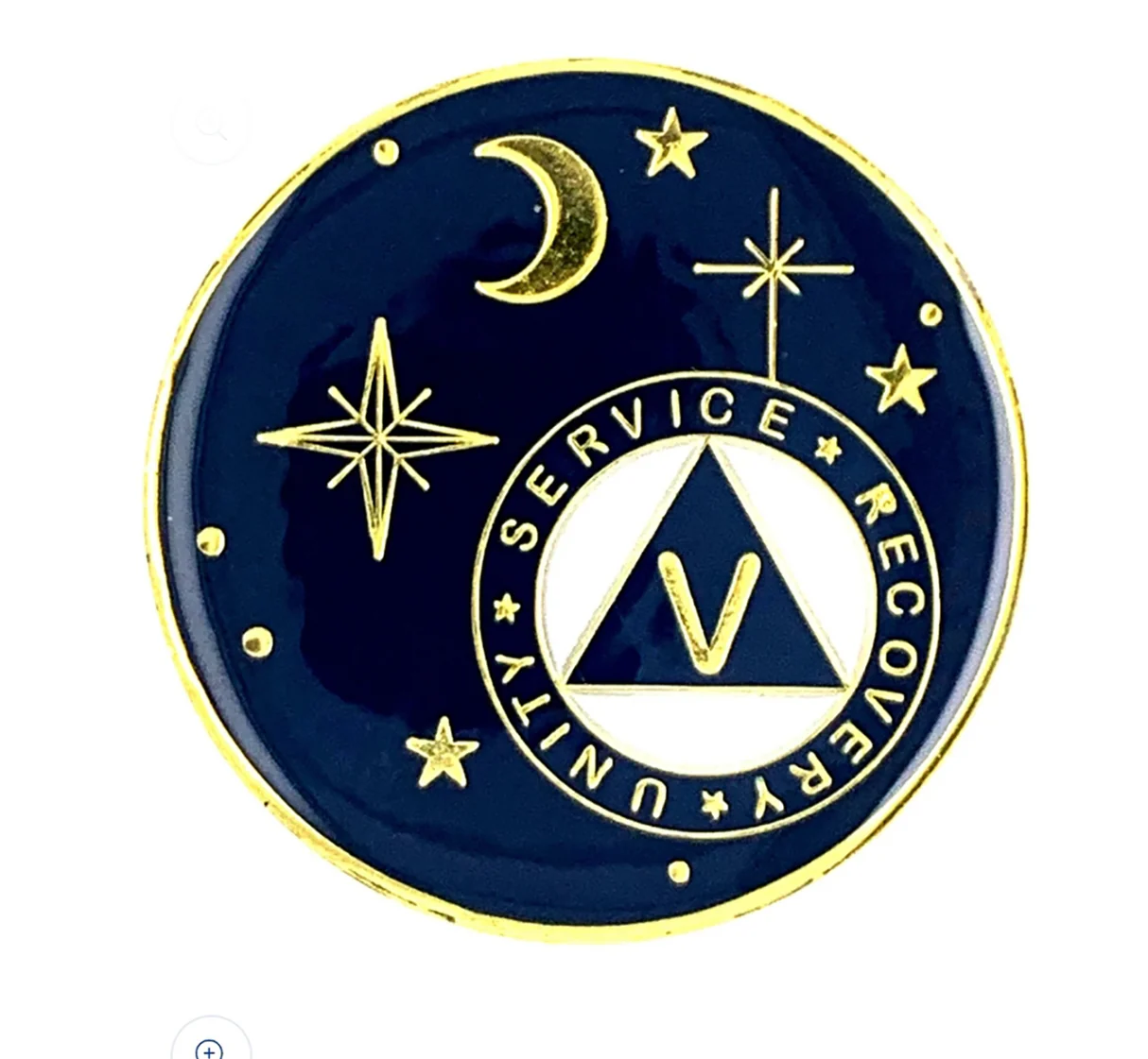 front of medallion