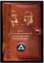 Dr. Bob &amp; Bill W - AA Double Book Cover - Tan | My 12 Step Store