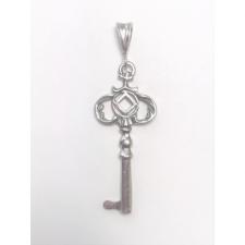 Sterling Silver, Two Sided Old Style Key with Small NA Symbol
