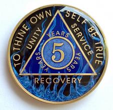 AA Blue Fire Designer Medallion