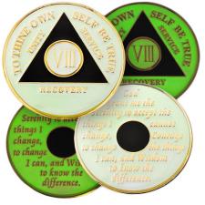 AA BLUE Tri-Plate Enamel Recovery Medallion 