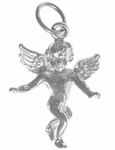 Silver Guardian Angel Pendant
