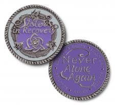 Sisters in Recovery Lilac Medallion