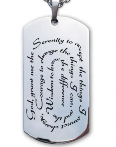 Serenity Prayer Dog Tag