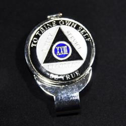 LuluCircle Coin Holder Keychain AA Medallion, Challenge Coin, Recovery Chip,  for 40mm chips, Black (2) - Yahoo Shopping