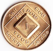 Narcotics Anonymous Bronze Medallion