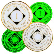 medallion phoenix rising from the ashes NARCOTICS ANONYMOUS CHIP 1 to 40 years clean