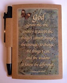 Serenity Prayer Notepad - Green