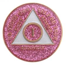 AA Purple Sparkle Medallion