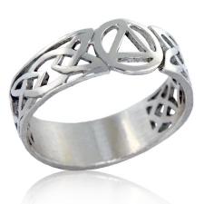 Sterling Silver Celtic AA Unity Ring