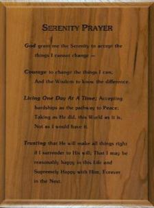 Serenity Prayer Plaque