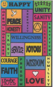 AA Slogans Wallet Card