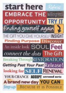 AA Start Here Inspirational Card