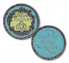 Sisters in Recovery Turquoise Medallion