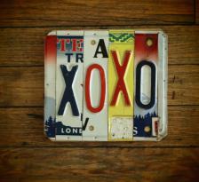 XOXO License Plate Wall Plaque 