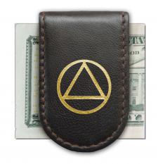 AA Brown with Gold Magnetic Money Clip