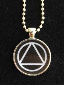 AA Unity Symbol Resin Necklace Black