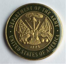 UNITED STATES ARMY - Enamel Recovery Medallion 