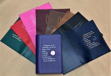 Large Print Big Book Cover w/ Serenity Prayer & Coin Holder