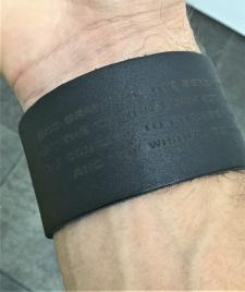 Leather Serenity Cuff Black