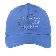 Grateful Heart Hat Blue