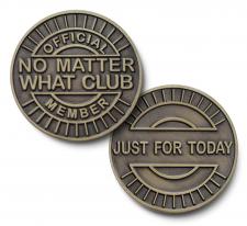 Just for Today no Matter What Club Bronze Medallion