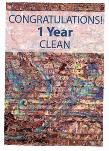 Congratulations! Years Clean Card