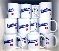 Gratitude Sports Themed Mug