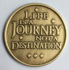 Life Is A Journey Bronze Medallion 