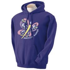 Miracles Happen Purple Hoodie