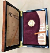 NARCOTICS ANONYMOUS WOODEN BOX WITH MAIN TEXT LEATHER BOUND 30TH ANNIVERSARY GIFT EDITION SET  